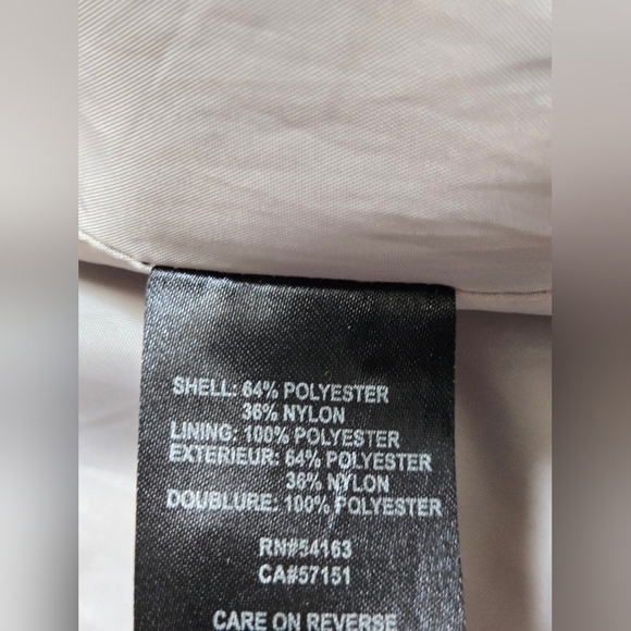 KARL LAGERFELD Muted Misty Silver Water Resistant Jacket With Hidden Hood. Large - Picture 12 of 16